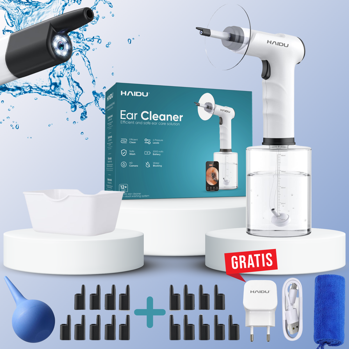 HAIDU Oorreiniger Pro Plus ( Premium Plus )